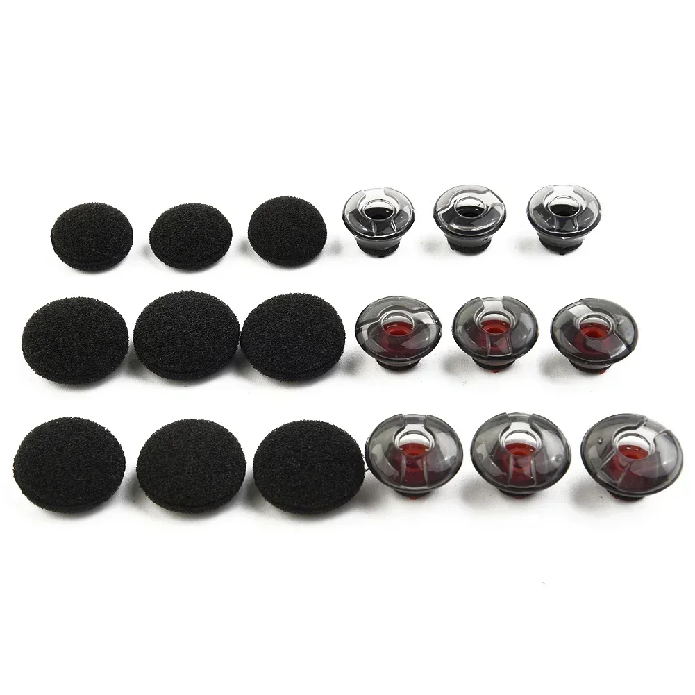 Kits Headphone Cover 2pcs/Set Accessories Black Earphones Earplugs For Premium Silicone+Foam