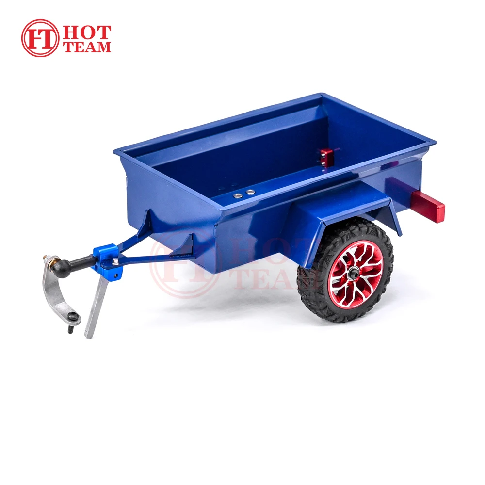 Hot Team Aluminum Mini Trailer for 1/24cars 98.5x68x54mm, total length 162mm