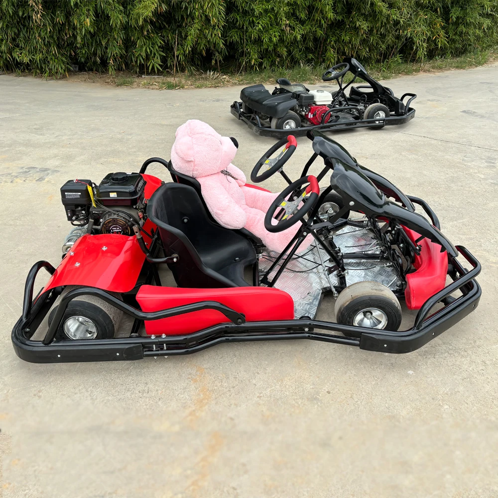 Two person go kart, cheap gasoline go kart, can watch the factory video, go kart manufacturer