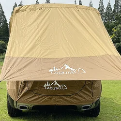 Outdoor Camping Car Tailgate Shade Awning Tent Waterproof Sunshade Car Tailgate Rear Tent