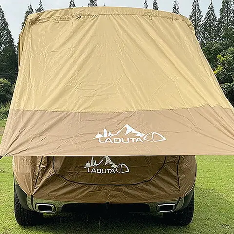 Outdoor Camping Car Tailgate Shade Awning Tent Waterproof Sunshade Car Tailgate Rear Tent
