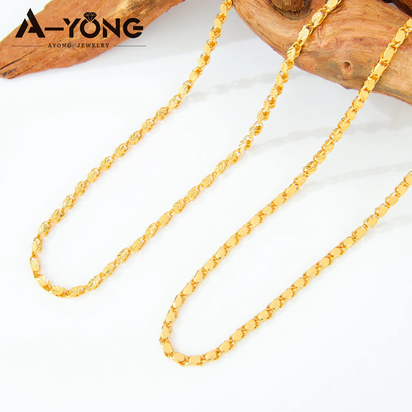 Dubai Mode Lange Halskette 21k Vergoldet 60/80/100cm Türkische Braut Vintage Ketten Schmuck Arabischer Hochzeitsschmuck für Frauen – Detail 8