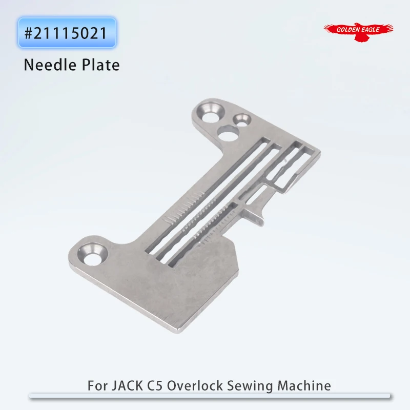 #21115021 Throat Plate Fit For JACK C5F (4 Thread) Industrial Overlock Sewing Machine Parts Genuine Quality Needle Plate