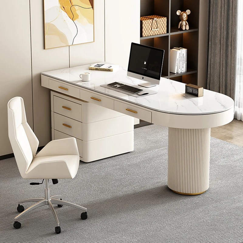 Laptop Modern Standing Desk Study School Executive Writing Work Desk White Conference Para Office Computador Nordic Furniture