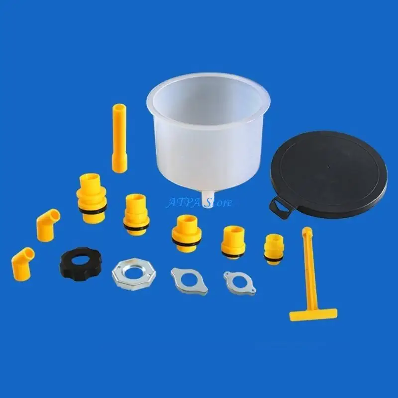

U13C 15 Piece Pour Oil Tool Kits Coolant Filling set for Easy & Clean Fluid Filling