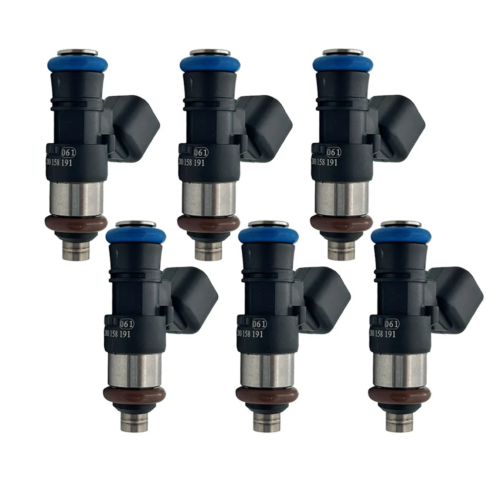 6pcs Fuel Injectors For FORD EDGE EXPLORER F-150 FLEX TAURUS MUSTANG TRANSIT LINCOLN CONTINENTAL MKS MKT MKX MKZ 0280158191