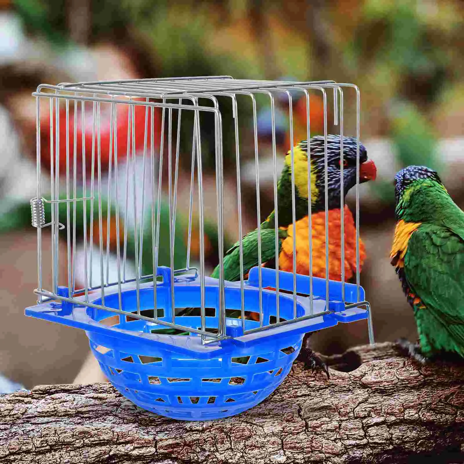 Bird Hanging Cage Hatching Nest Parakeet Parrot Hideaway Shelter Pot Pigeon Bowl Plastic