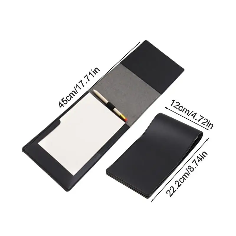 Scorecard Holder Leather PU Leather Ggolf Yardage Book Holder Yardage Book Covers Golf Score Holder Protector Fits In Most Back