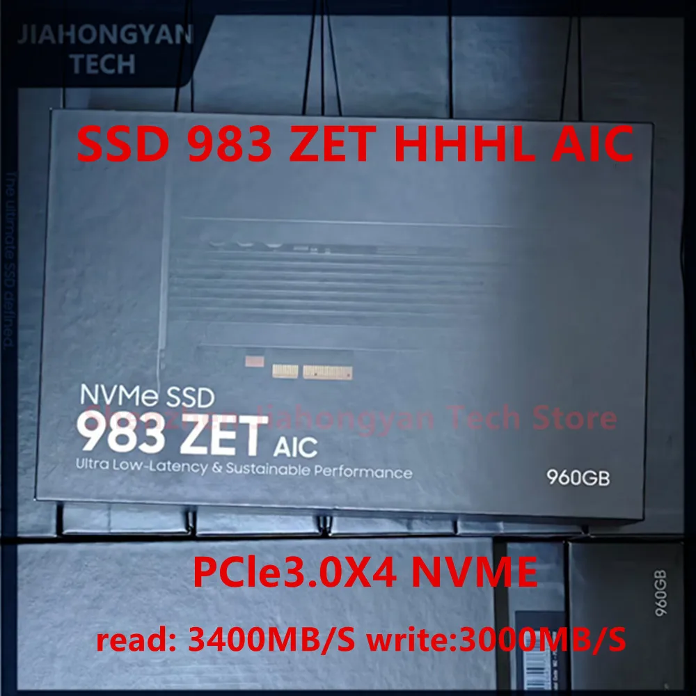 Brand-new original For Samsung SSD 983ZET 983 ZET 480G 960G HHHL PCIe 3.0X4 NVME AIC enterprise-level solid-state drive