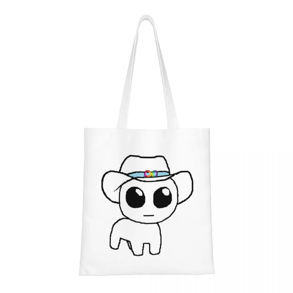 TBH Autism Creature Meme Yippee Shopping Bags Girls Canvas The Tote Bag Reusable Women Shoulder Tote Travel Handbag