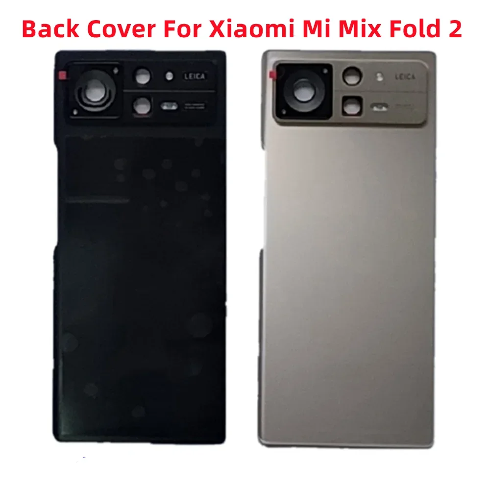 

Replace Fold2 For Xiaomi Mi Mix Fold 2 / 22061218C Battery Back Cover Glass Rear Housing Door Lid Shell Case + Camera Lens Frame