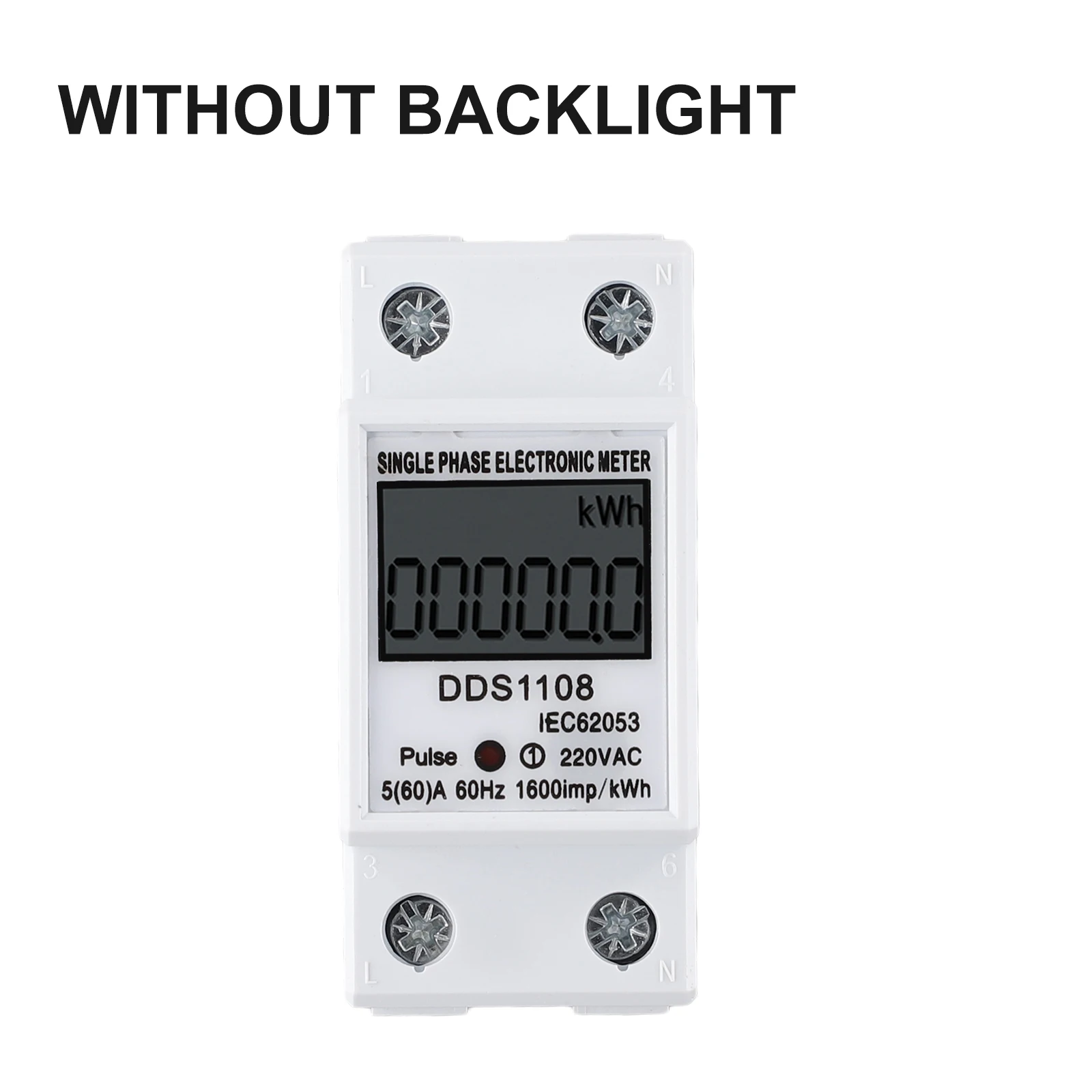 1pc 50A 60A Circuit Earth Leakage Over Under Voltage Protector Relay Device Switch Breaker Energy Power KWh Meter