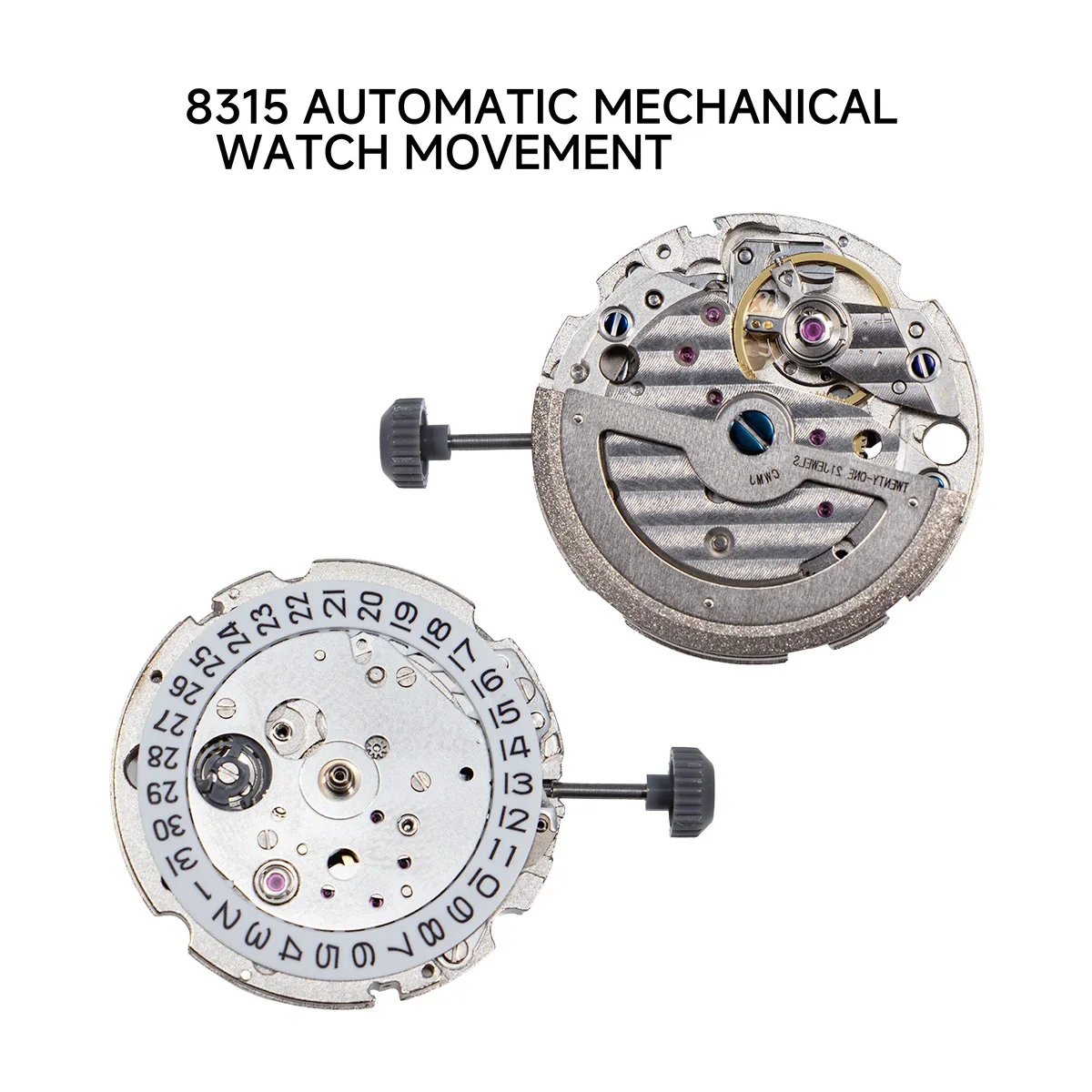 Miyota 8315 Automatic Mechanical Movement Date At 3H Modification Watch Mechanism 8315-3H 21 Jewels High Accuracy Watch Parts