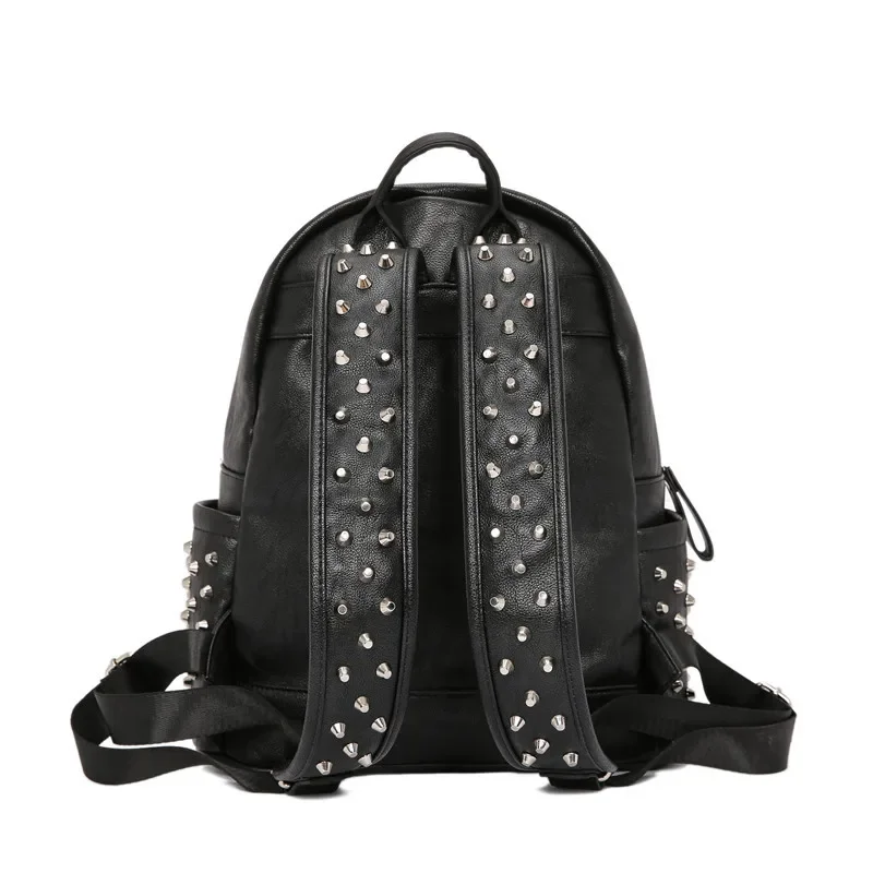 Fashion Rivet Backpack Men Women Embossing Alligator Leather Men\'s Backpack Laptop Bag Luxury Design Couple Backpack School Bag