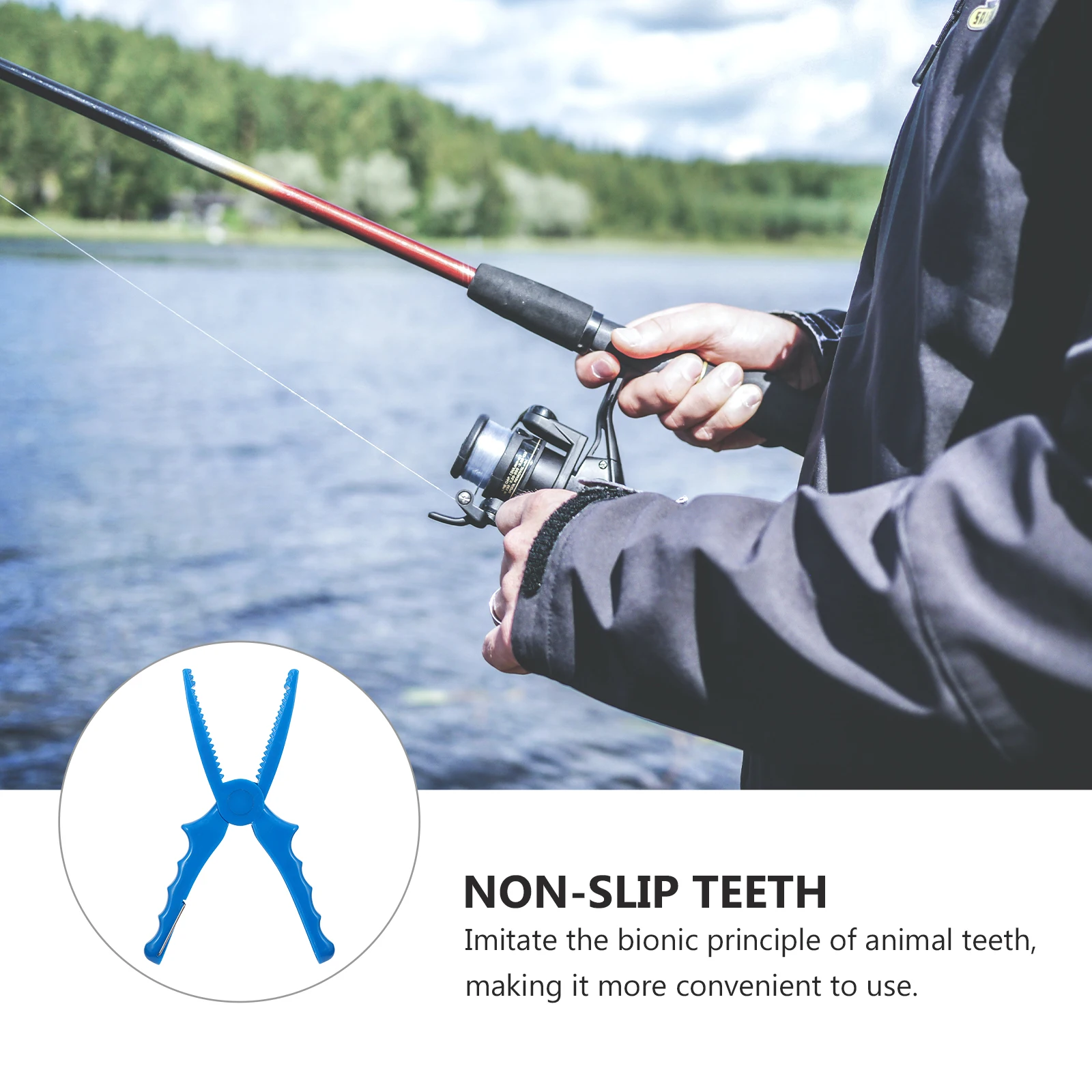 

1Pcs Fish Gripper High Strength Plastic Fishing Pliers Light Clamp Outdoor Fishing Lip Grip Tool Plastic Fish Gripper