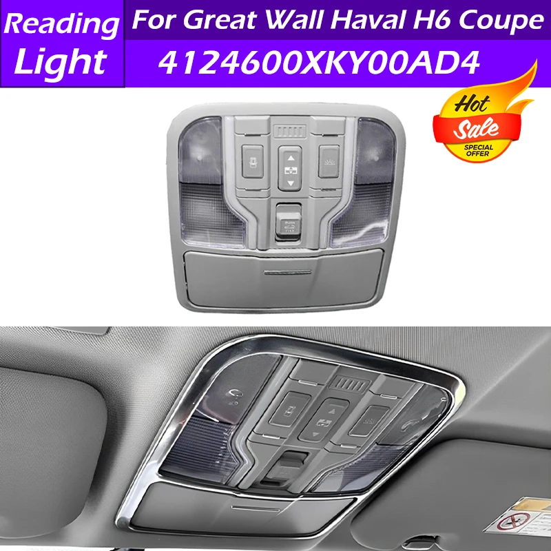 

4124600XKY00AD4 Car Front Interior Reading Light Roof Dome Light Reading Lamp Ceiling Lamp Cover For Great Wall Haval H6 Coupe