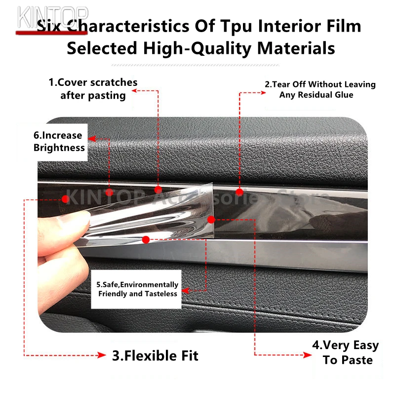 For BAIC MOTOR BEIJING X7 20-24 Doors Handle Protective Sticker Anti-scratch Protection Modification Accessories Refit