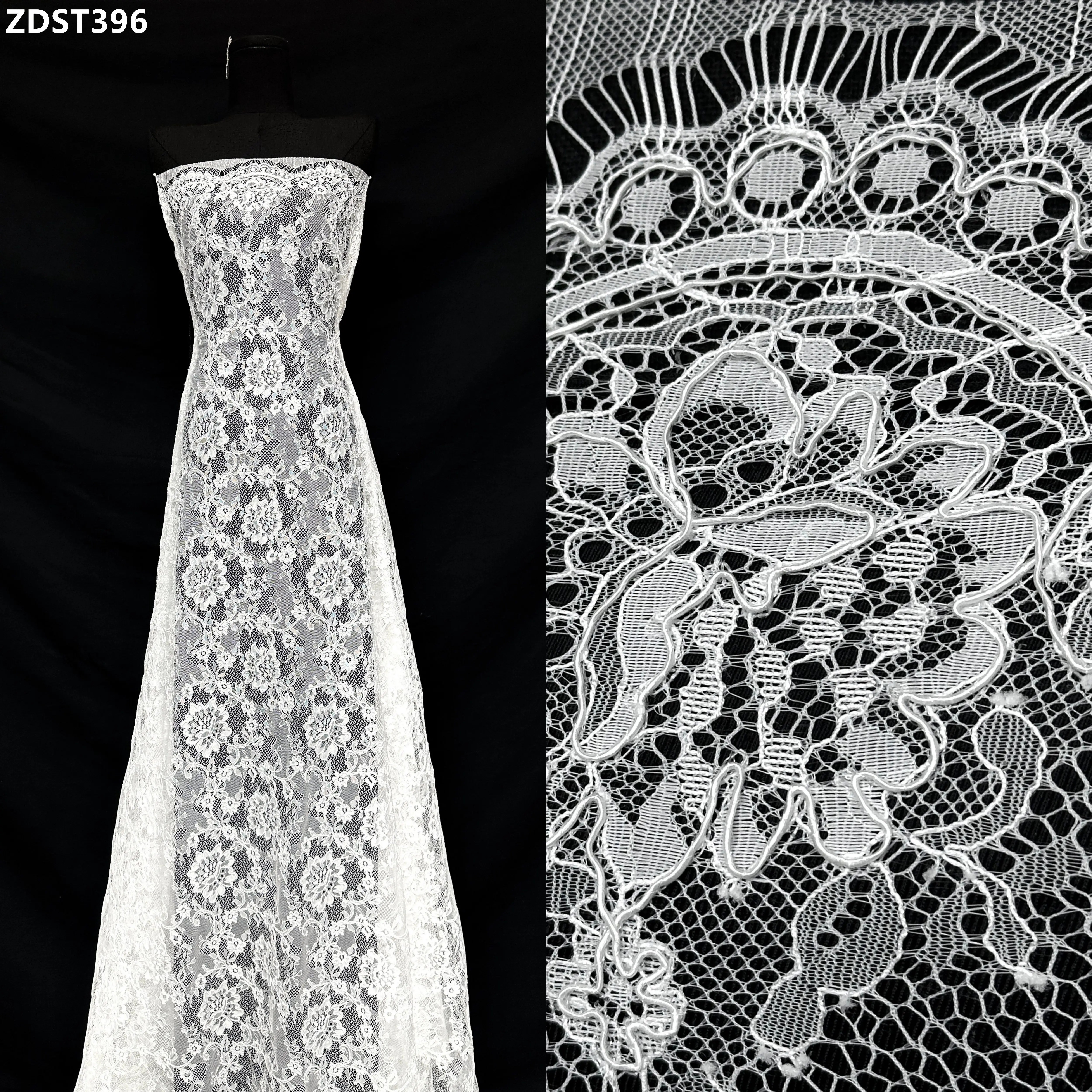 

Европейская классическая свадебная кружевная ткань в нигерийском французском стиле, высококачественная сетка для свадебных платьев