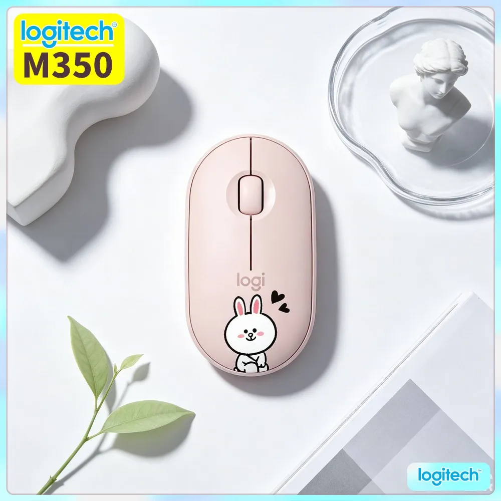 Logitech M350 Wireless Office Mouse - Minimalist Shape, Dual Connectivity, Quiet Scroll, 18-Month Battery, Windows Macos Fit