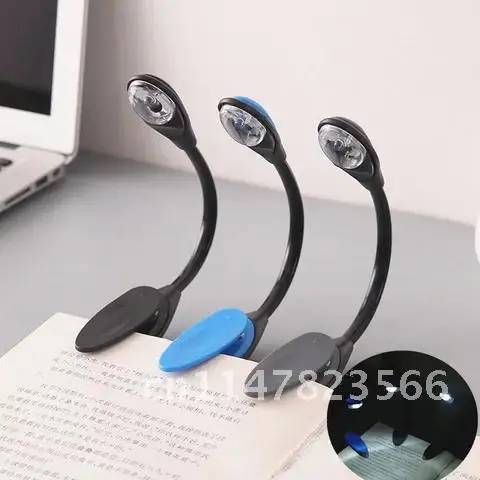 New Portable LED Book Light 1PC Travel Bedroom Clip-On Flexible Bright Convenient LED Lamp Reading Lamp For Child Student Gifts