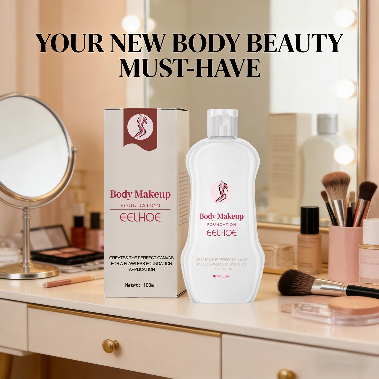 Eelhoe Body Makeup Foundation ﻿soothing Skin Covering Blemishe Refreshing Daily Makeup Liquid Foundation Moisturizing Concealer