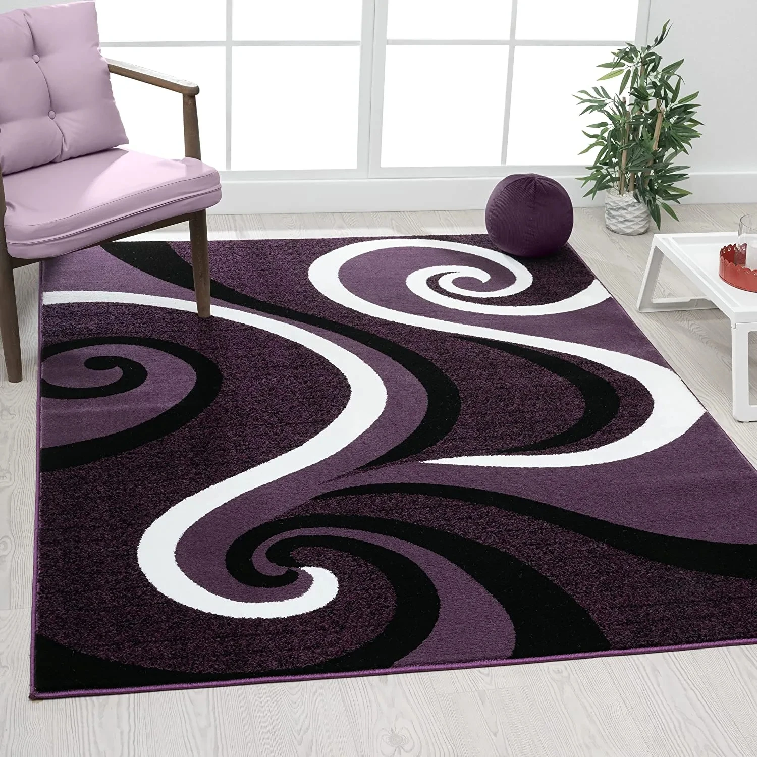 Modern Swirls Carpet for Living Room Home Decor Sofa Table Large Area Rugs Anti-slip Hallway Balcony Rugs Bedroom Floor Mat