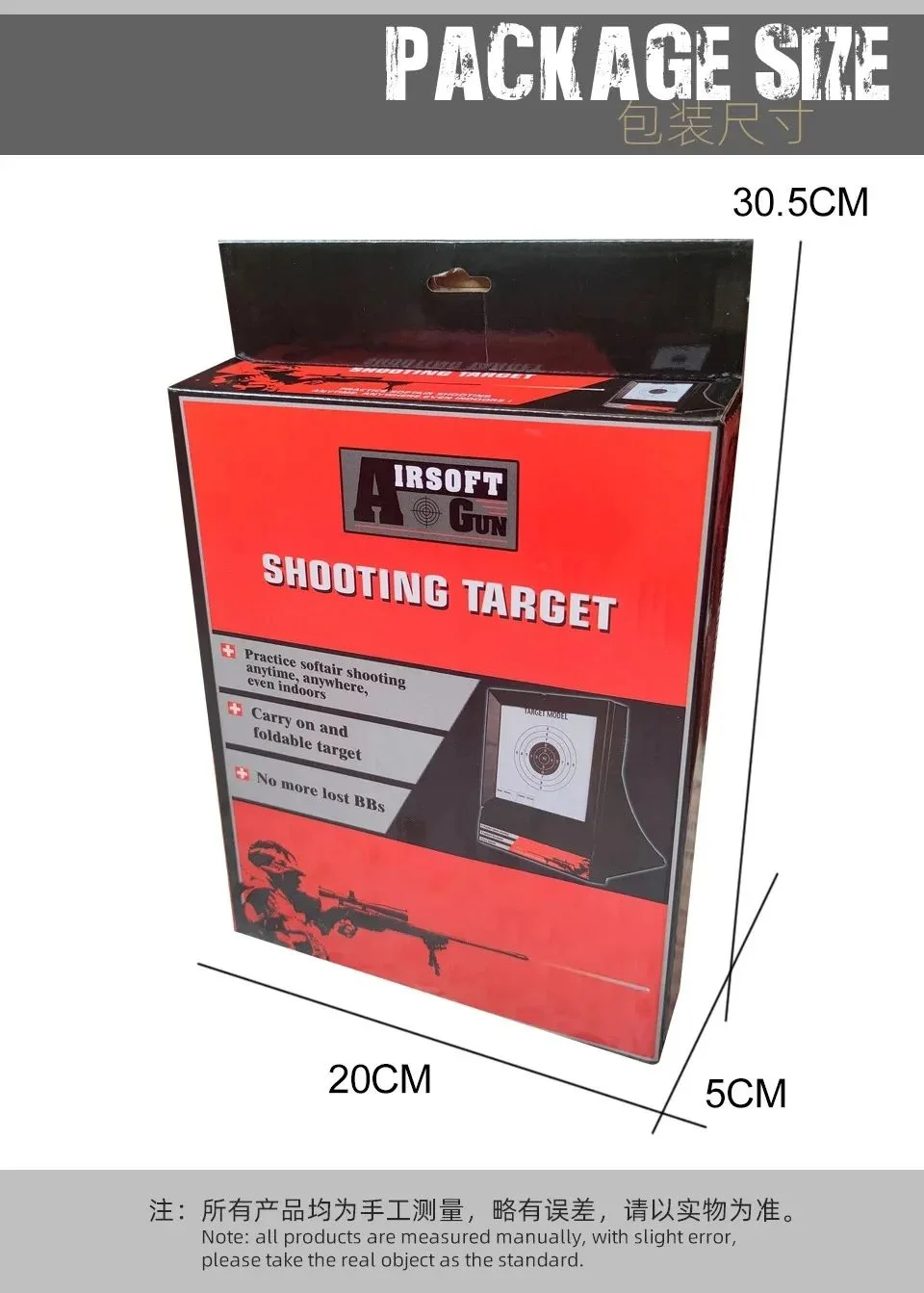 aa6-outdoor-airsoft-target-with-trap-net-catcher-stand-and-paper-target-for-airsoft-gun-training-shooting-bb-pellets-indoor