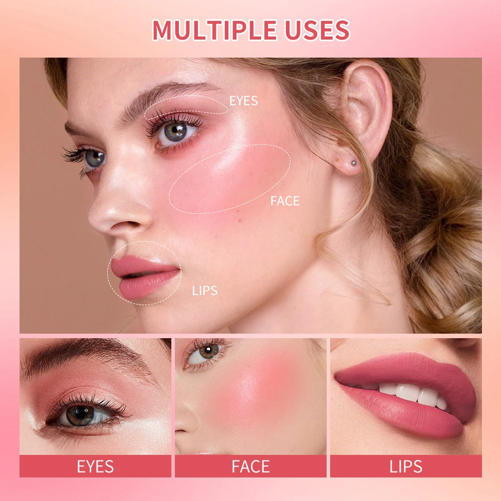 Blush liquide multi-usage pour les joues, crème douce longue durée, fard à barrage pour le visage imperméable, cosmétiques de finition Dewy, teinte Jules