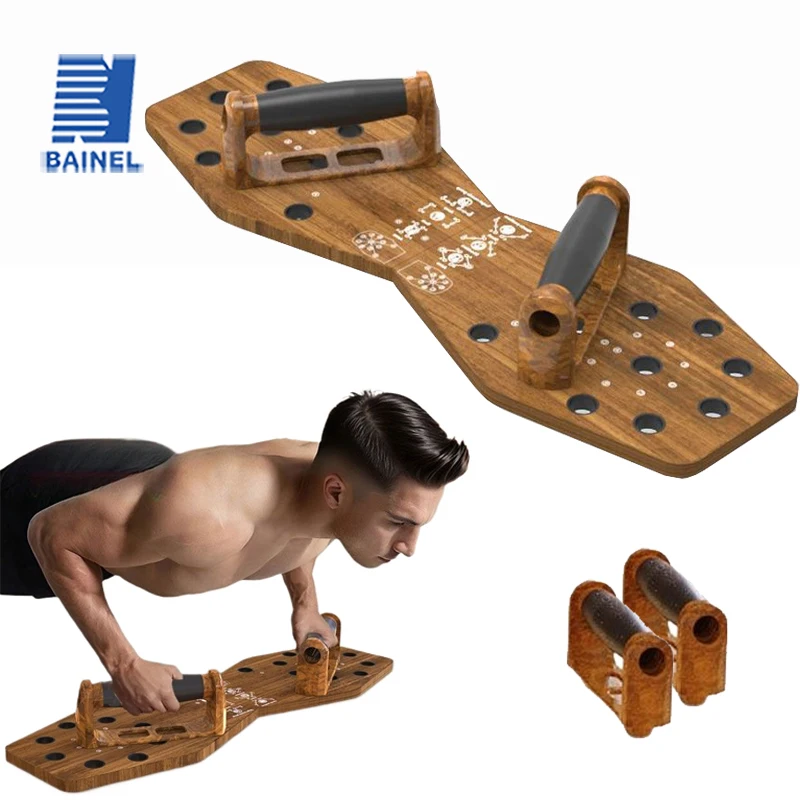 

Push Up Board Multifunctional Training Board Adult Foldable Push Up Support Chest Muscle Trainer Flat Support Board