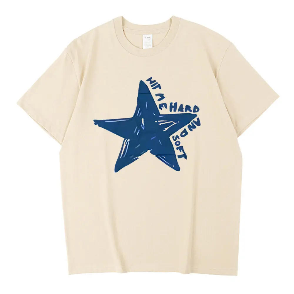 

Футболка из твердого и мягкого хлопка, мужская дышащая уличная рубашка с рисунком в стиле гранж, дышащая удобная женская одежда в стиле ретро 80-х годов