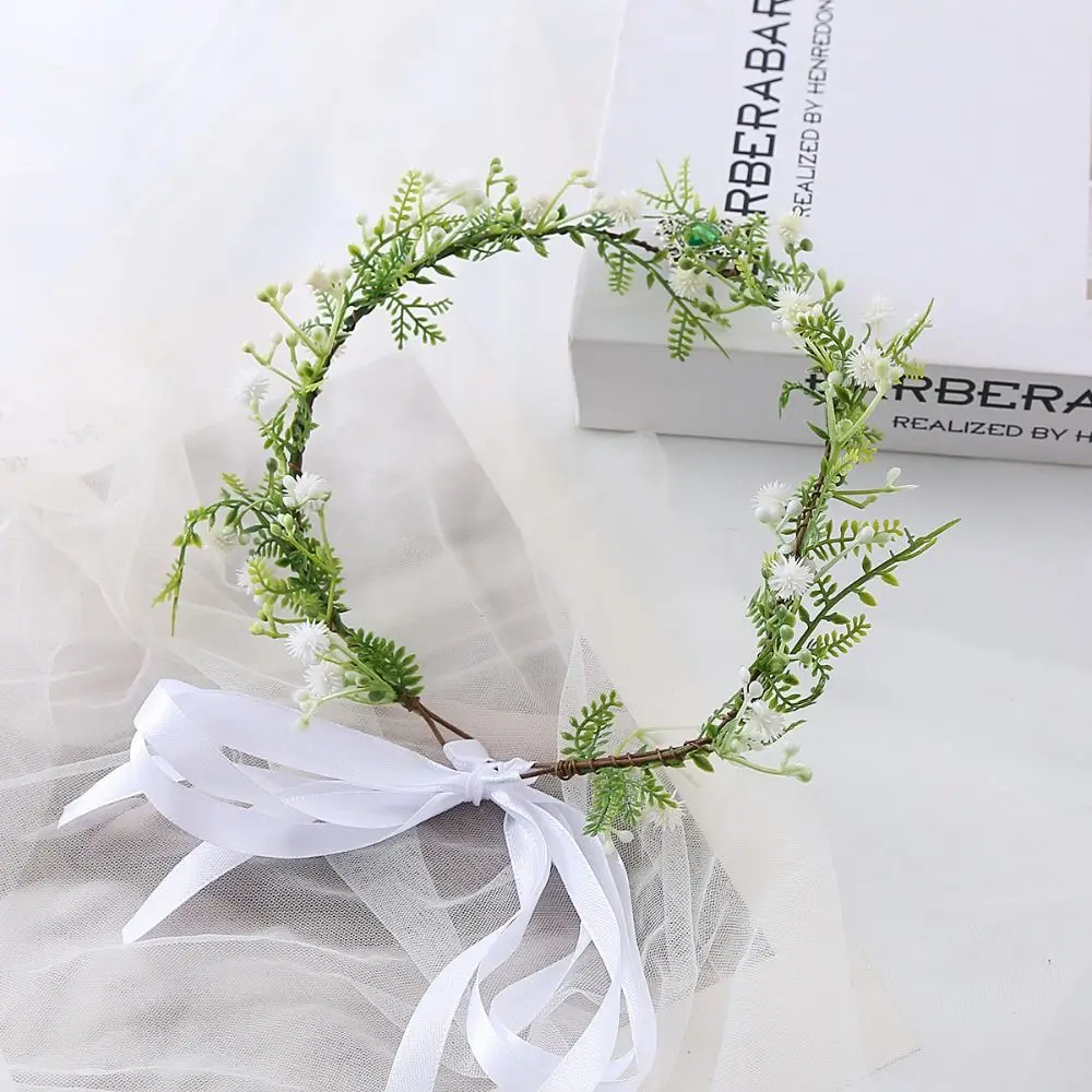 Halloween Fairy Flower Leaf Crowns Cosplay Costume Wedding Elf Headpiece Photoshoot Elven Princess Tiara for Women Girls