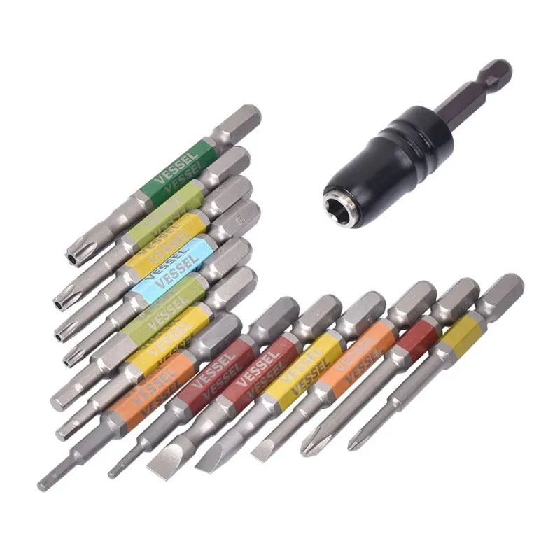 

Набор отверток VESSEL GS38P01CCS с прочным футляром для хранения, набор сверл из 38 предметов для винтов PH/SL/TORX/HEX, инструменты JIS