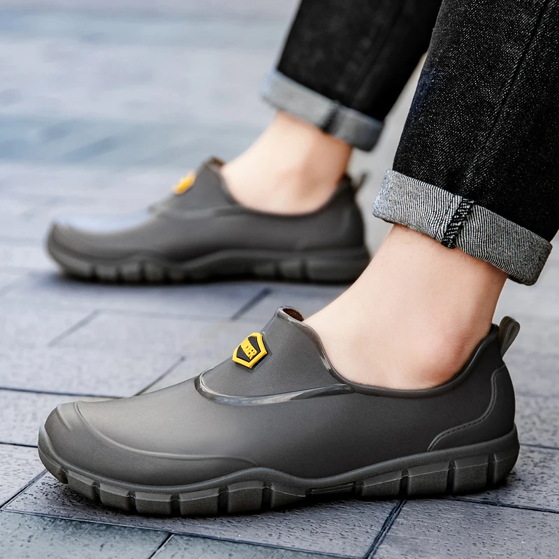 Men Slip‑on Low‑cut Rain Boots - огляд і ціна Men'S Shoes Water Resistant