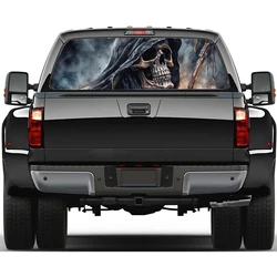 Grim Reaper with Scythe Car Rear Window Decal Fit Pickup,Truck,Car Universal See Through Perforated Back Window Vinyl Sticker
