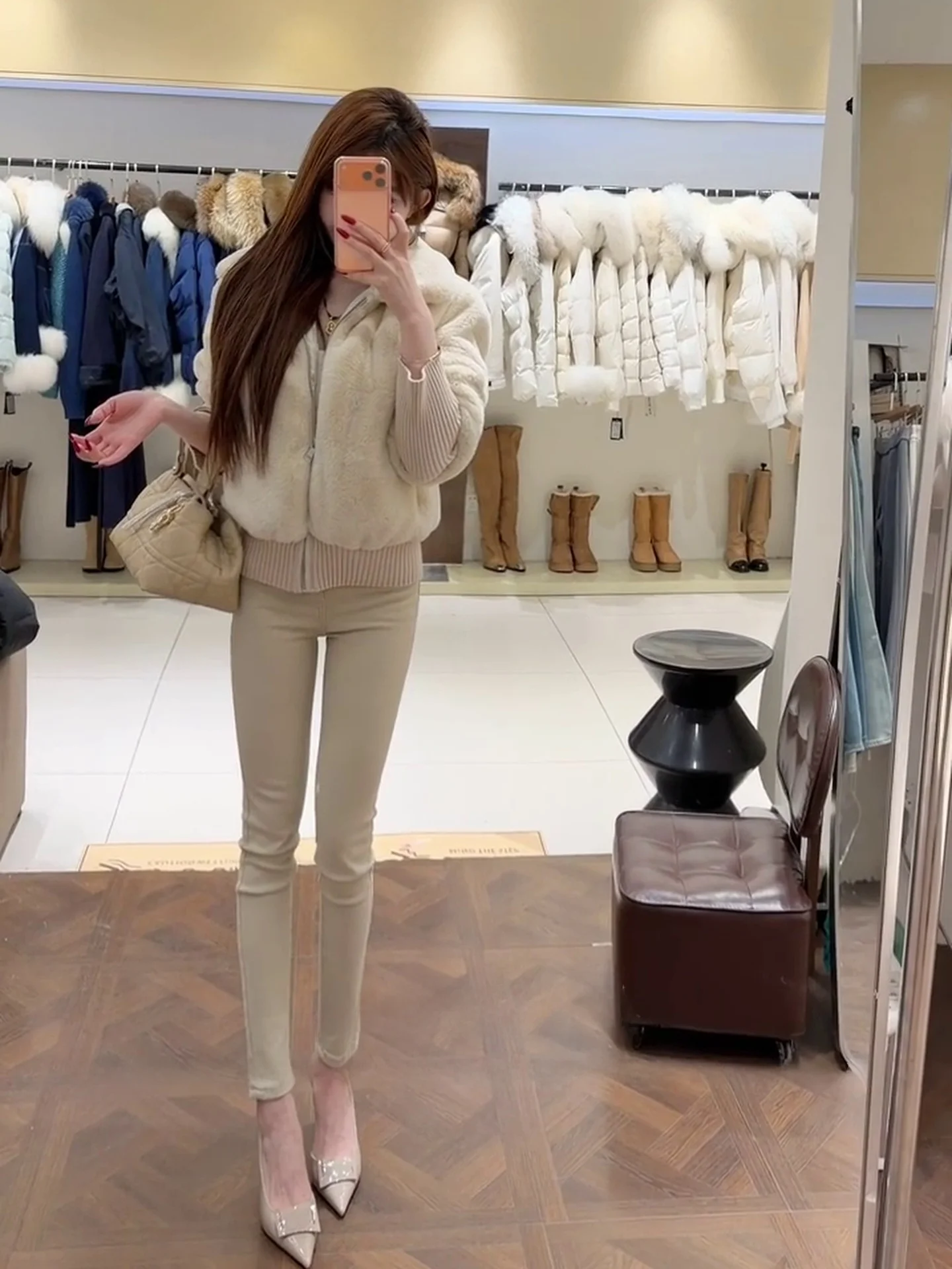 

High Waist Slim Fit Jeans Women's Tummy Control Butt Lifting Denim Pants Casual Style Winter Spring Fashion Girls' Jeans