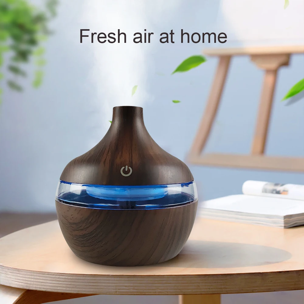 ​​Portable USB Humidifier with 7-Color LED Lighting Aromatherapy Diffuser 300ml Rechargeable Tank​​ for bedroom official