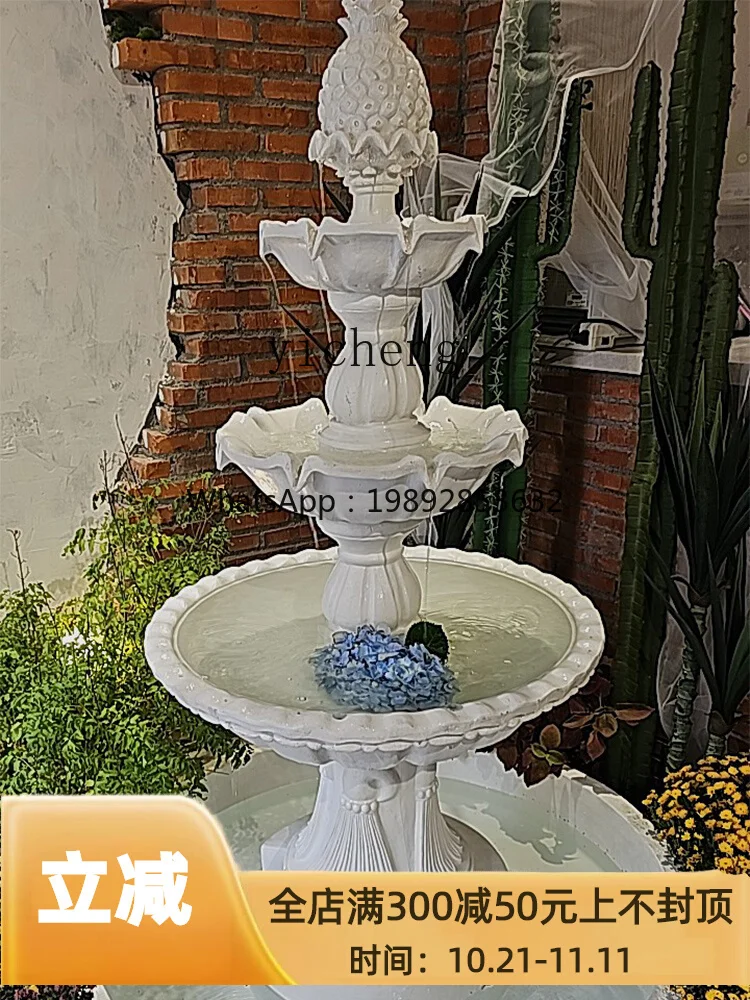 LYY Garden, courtyard, balcony decoration, simple running water, water feature, fish pond, large creative outdoor fountain