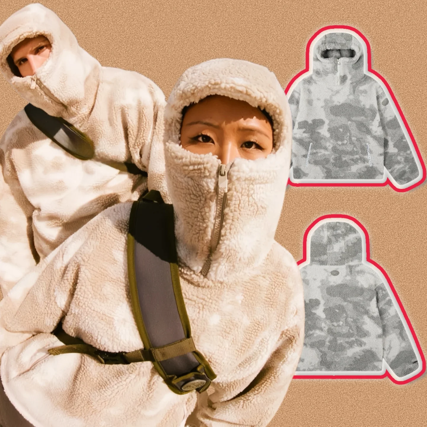 

Mertra American Street Sle Retro Hooded Jaet f Zipper Fce Sweatirt Outerwear Casual Loose Fit Autumn Winter Men's...