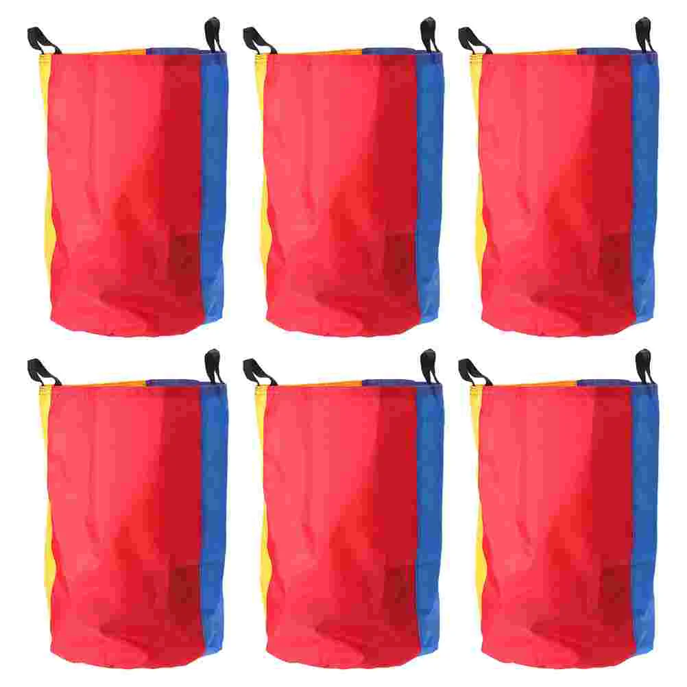 6 Pcs Jumping Bag Stylish Race Bags Sack Party Supplies Bean Fabric Kids Toys Cloth Kangaroo Parent-child Game