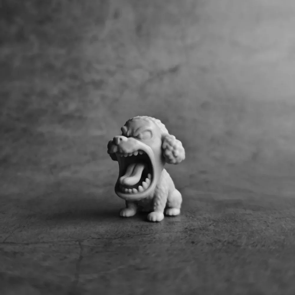 

3D Printed Roaring in Anger Animal Statue Rabbit Shark Elephant Cartoon Dog Figurine Lifelike Animal Model Ornament