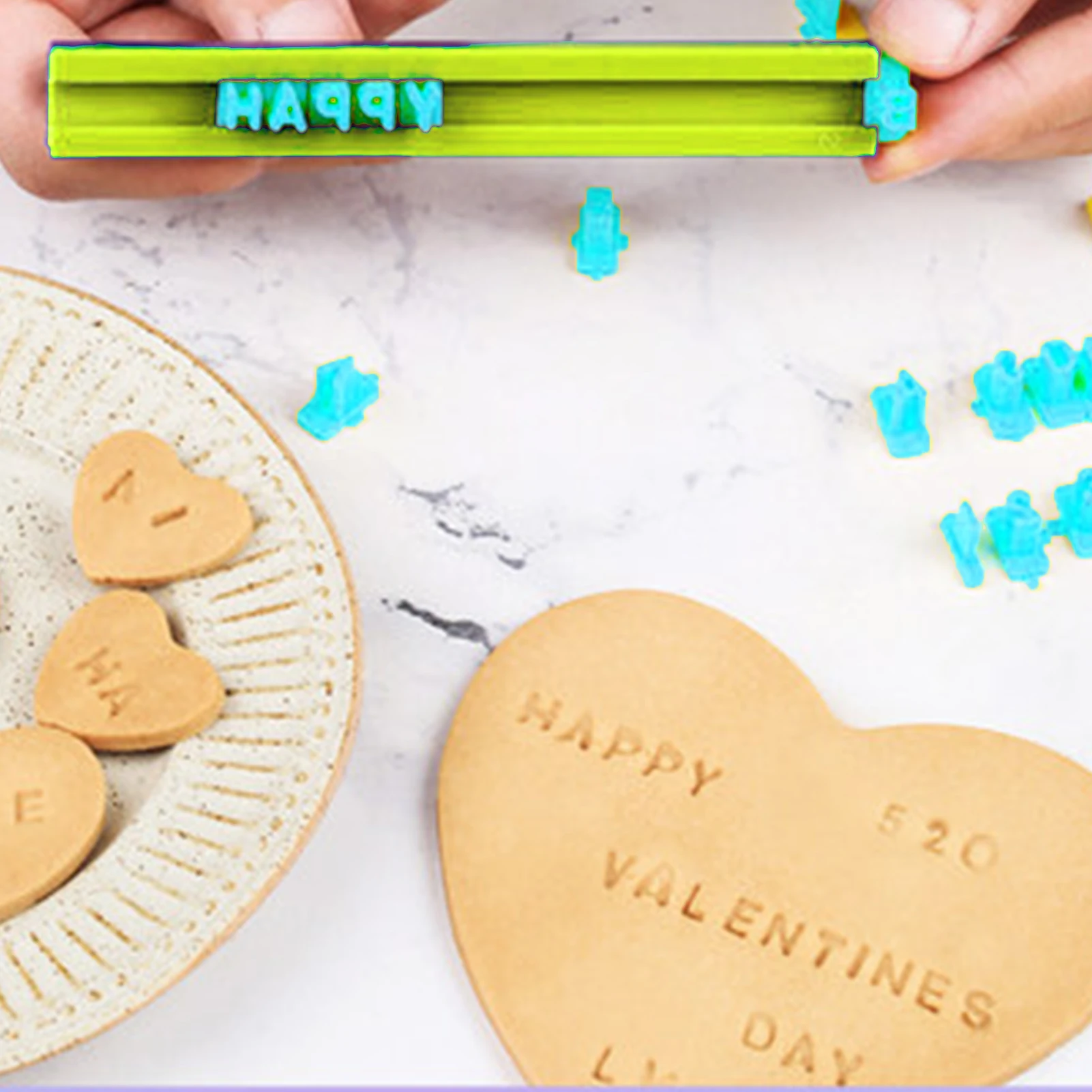 New Alphabet Number Letter Biscuits Mold Pottery Press Stamp Baking Mould DIY Printing Embossing Mold Cookie Cutter Cake Tools