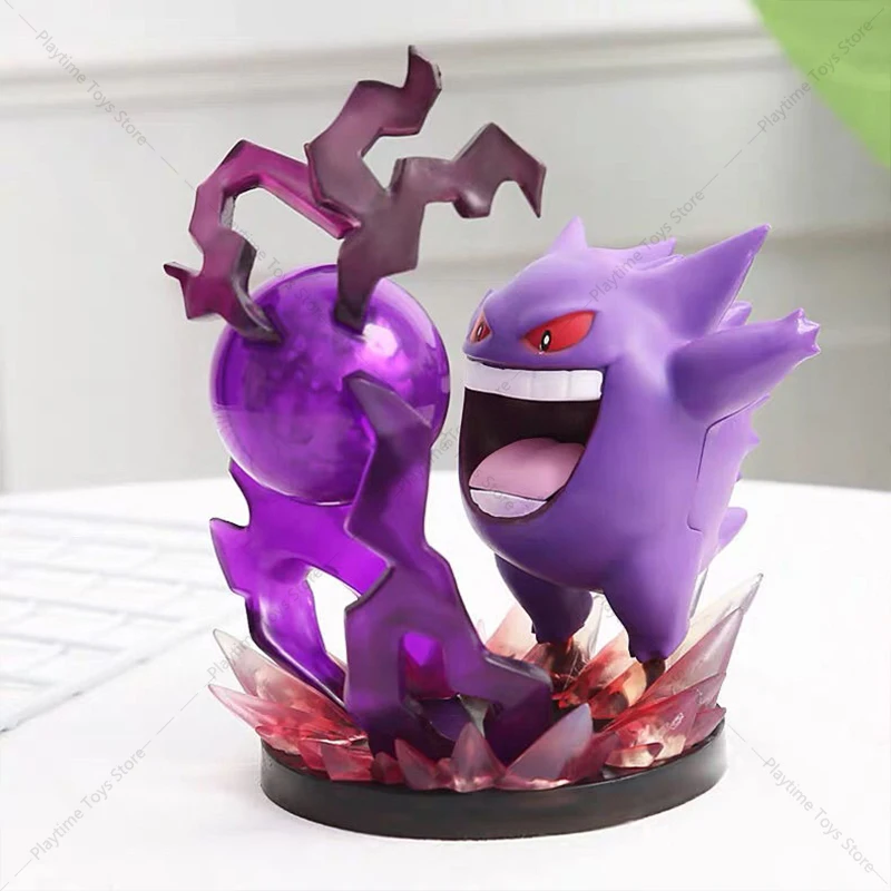 Pokemon Alolan Vulpix Action Model Doll Ivysaur Gengar Charizard Anime PVC Figure Statue Toy With Base Decoration Collect Gift