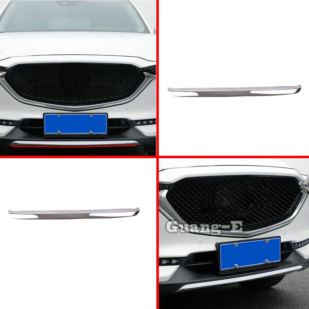 

Car Bumper Engine Stainless Steel Trim Front Bottom Racing Grid Grill Grille For Mazda CX-5 CX5 2017 2018 2019 2020 2021 2022