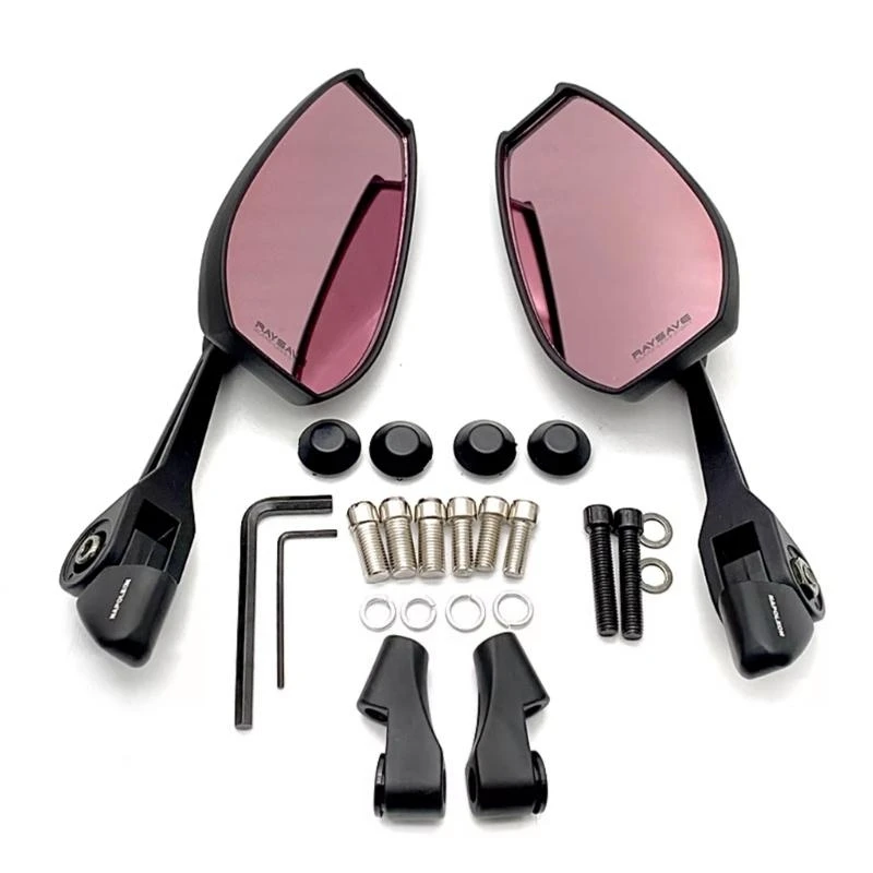 R9CC Antiglare Motorbike Adjustable Side Mirror Rearview For U+B U1D Electric Vehicle