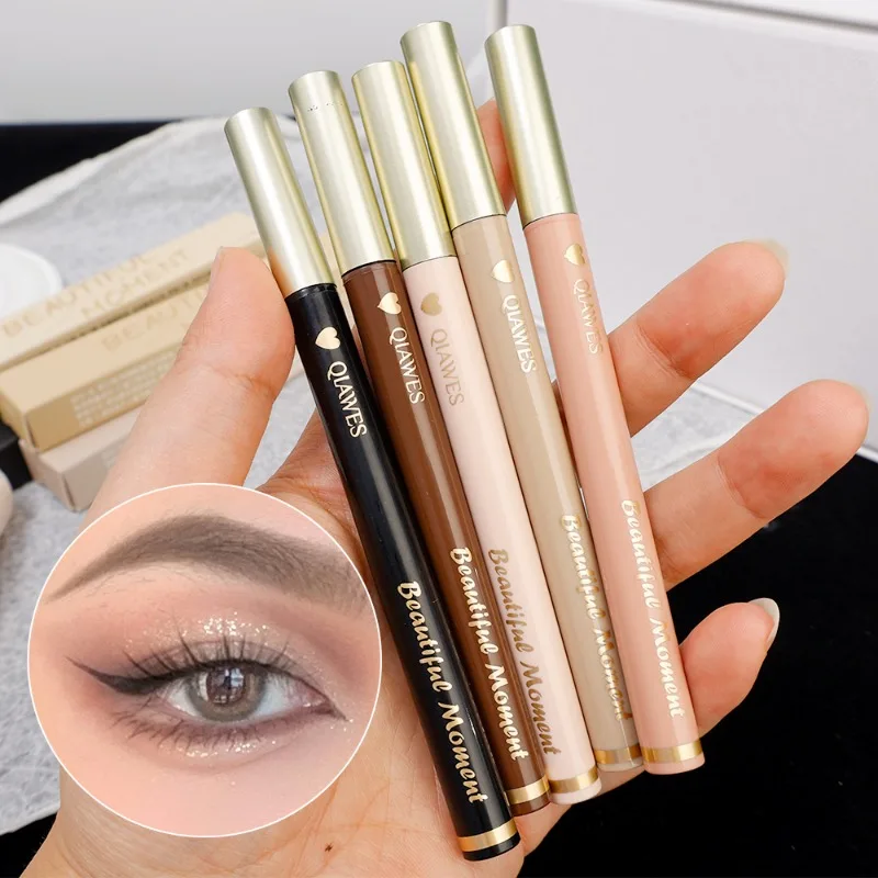 Ultra-thin Matte Liquid Eyeliner Pen Waterproof Quick Dry Lasting Champagne Glitter Eye Liner Pencil Eyes Beauty Makeup Cosmetic