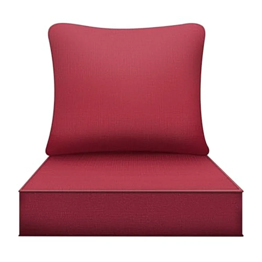 

Waterproof Outdoor Seat Cushion 24"x 24" 30D High Density Foam Patio Chair Cushions with Non-Slip Backing Patio Cushions for Pa