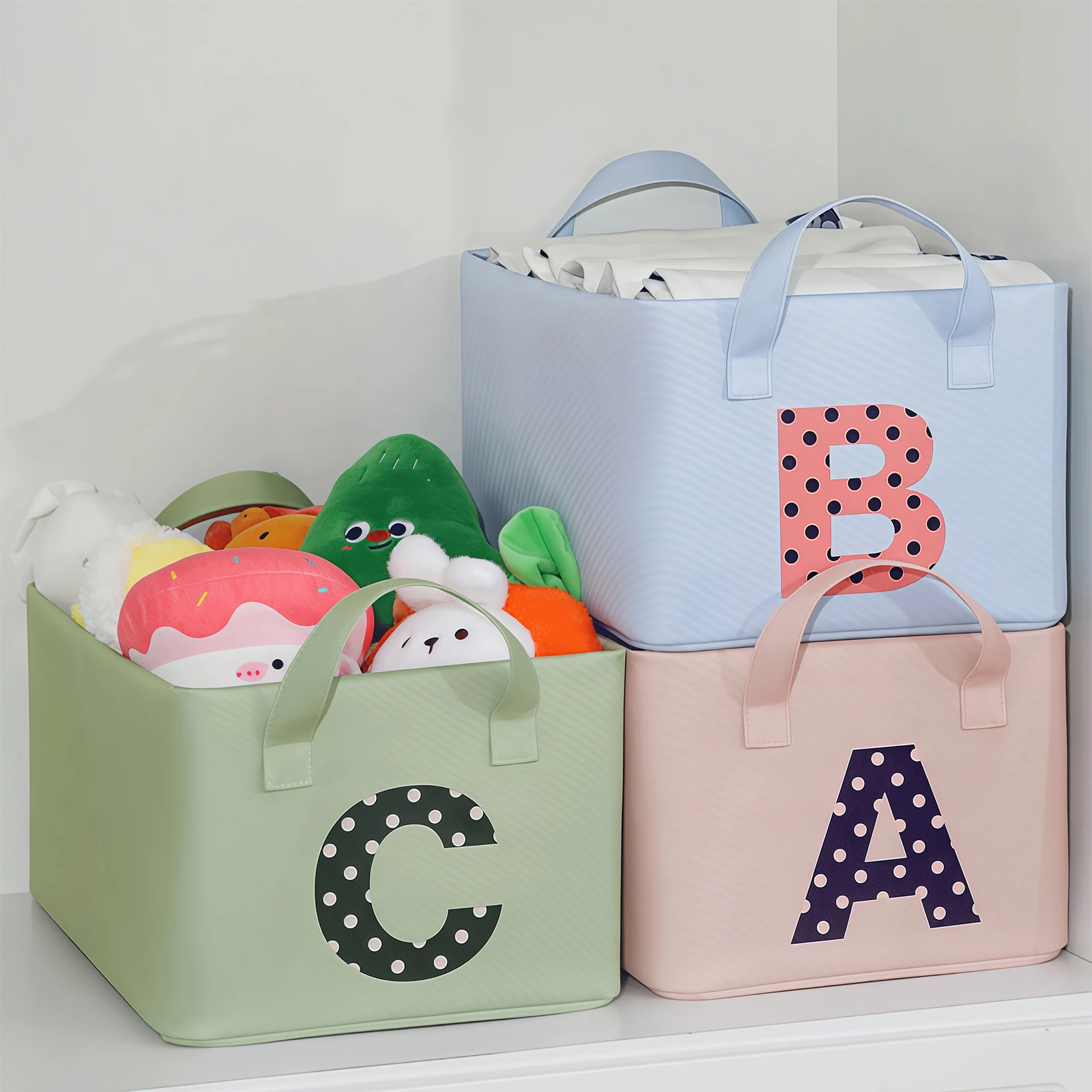 

Корзина для хранения домашней одежды, ящик для хранения игрушек в спальне, складной ящик для хранения в общежитии, органайзер для автомобильного хранения,.A-ZMT