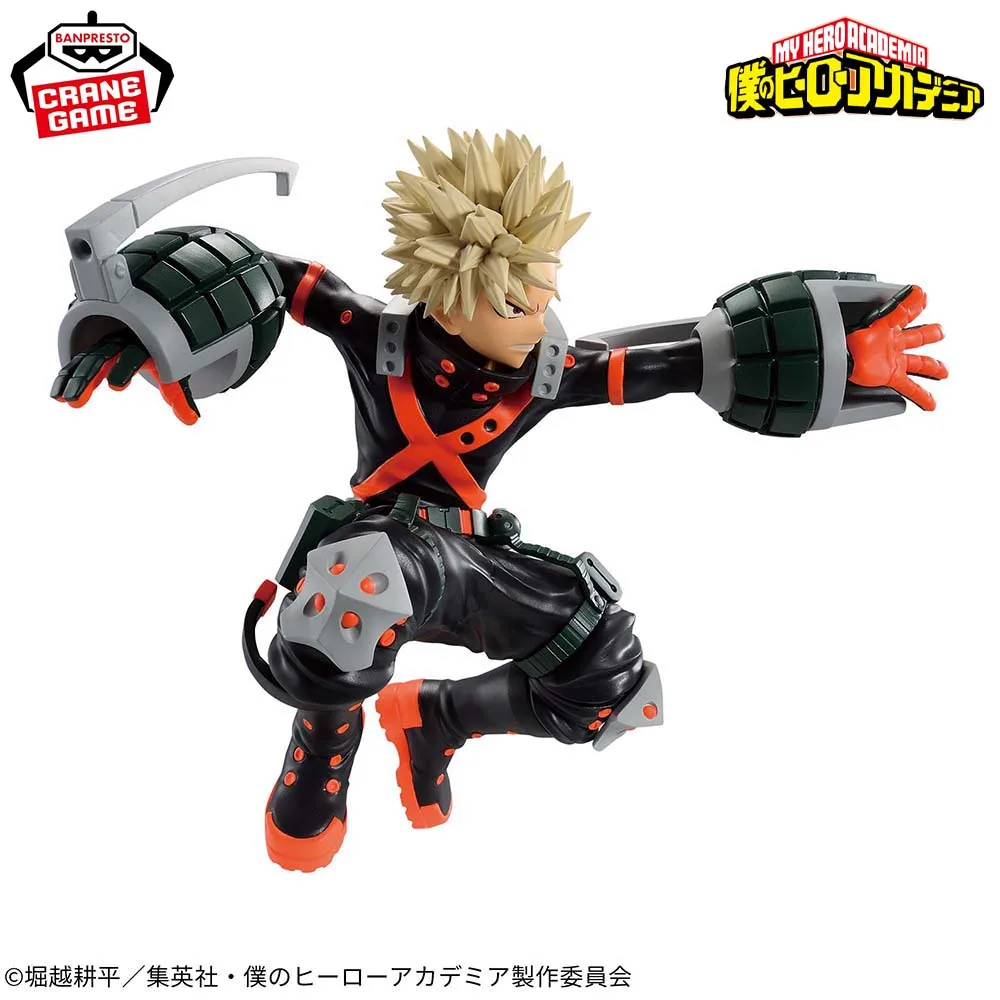 爆豪勝己 僕のヒーローアカデミア アニメ フィギュア アクションフィギュア バンプレスト オリジナル本物モデルコレクションおもちゃギフト子供のための