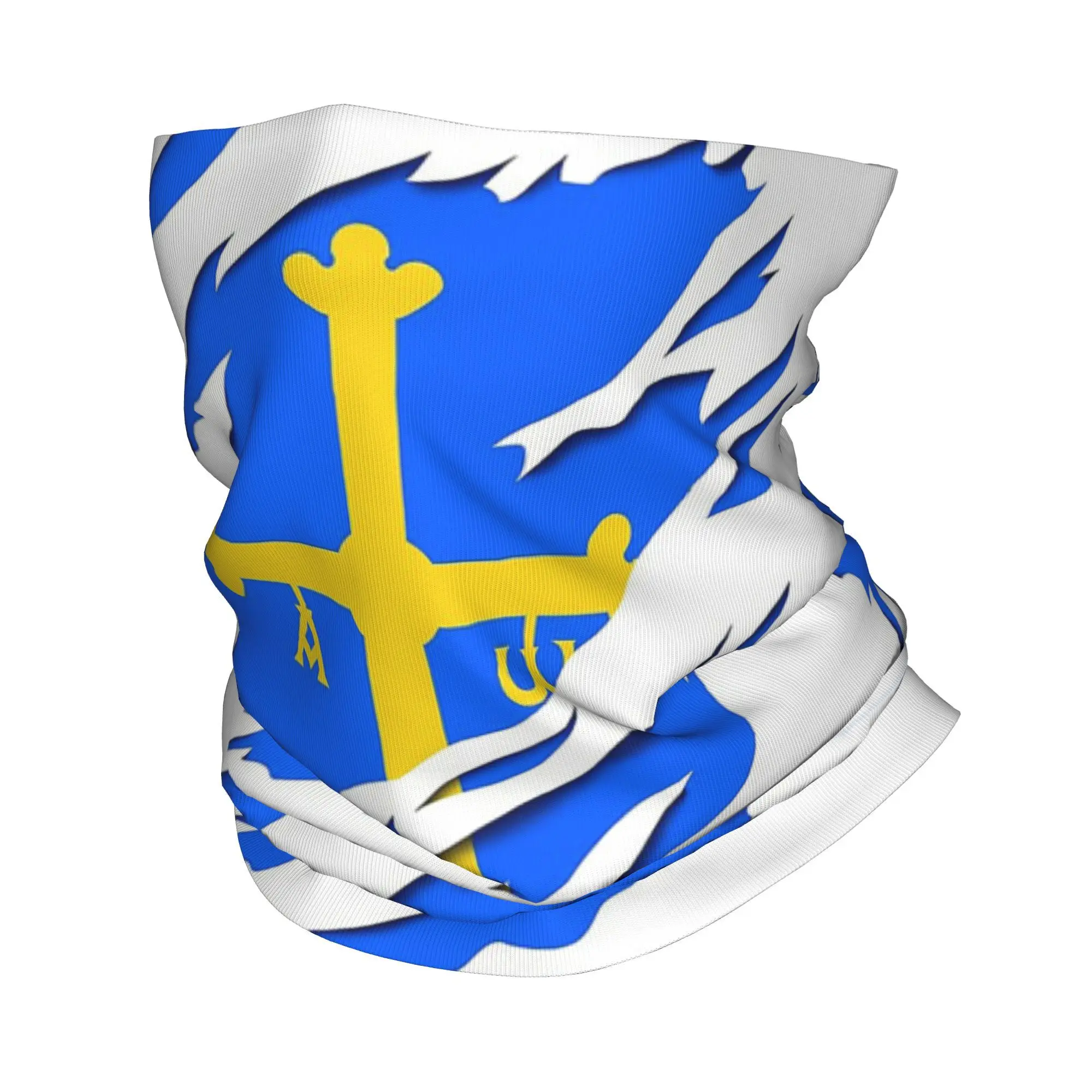 Бандана с флагом Астурия, маска с принтом, шарф, теплая маска для лица, спорт на открытом воздухе для мужчин, женщин, взрослых, зима