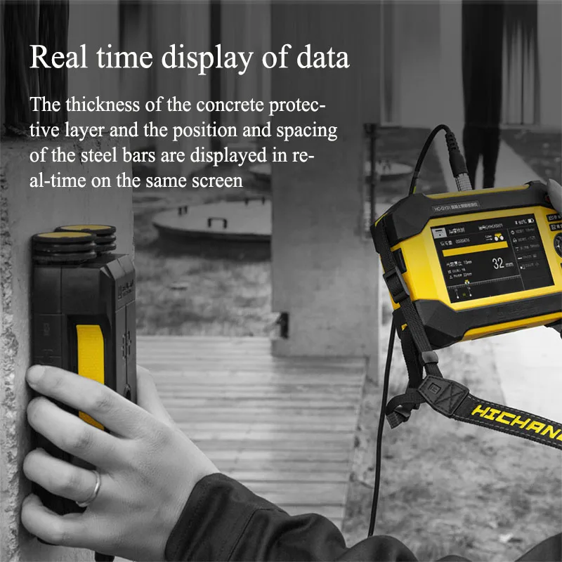 AO SHI INSTRUMENT HC-GY31 Concrete Reinforcement Detector Scanner High Accuracy 1mm IP55 Protection Accurate Position Diameter